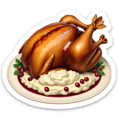 festive meal sticker