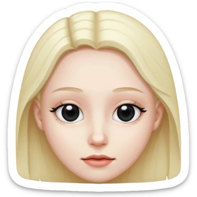 eyes are purely black sticker