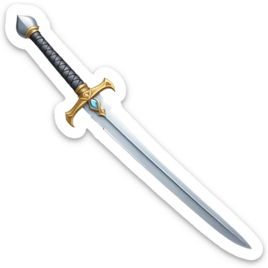 feather an sword crossing, feather dominates sword sticker