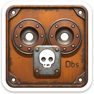 Create a Discord server icon with the name DUBS based on the popular Rust video game cosmetics. sticker