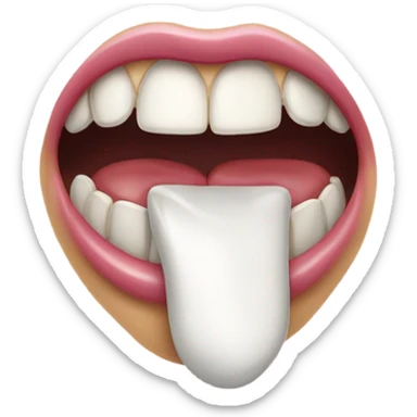 Hiding tooth sticker