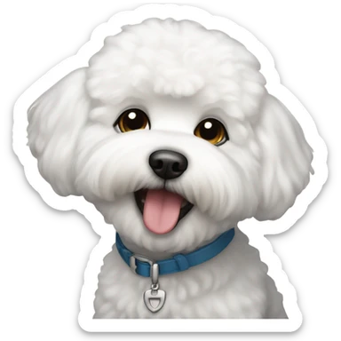 bichon frise sticker