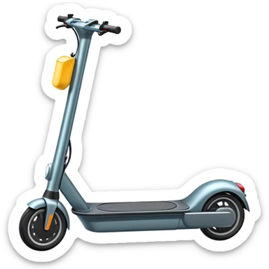 modern electric scooter with battery pack, transportation vehicle sticker