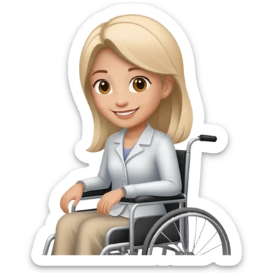 woman in wheelchair sticker