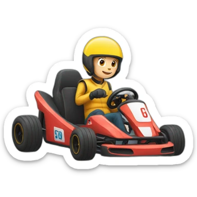 Go kart sticker