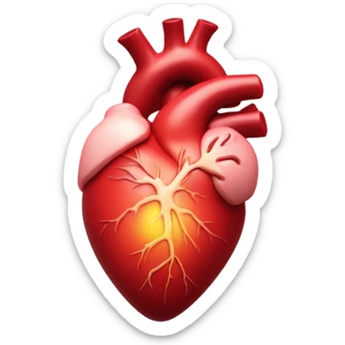 Beating heart love sticker