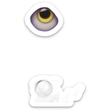 majestic godly violet iris eyeball serious intense symmetrical knowledgable sticker