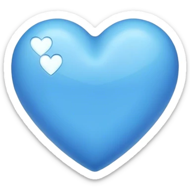 💗 this heart but blue sticker