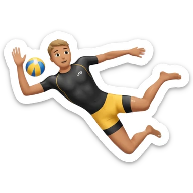 dived into the pool sticker