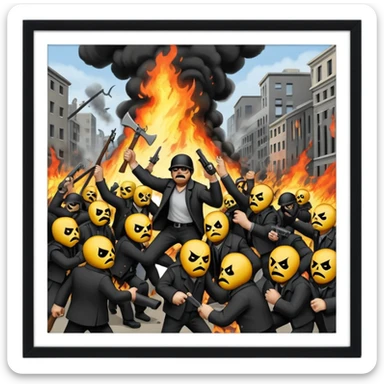 Anarchy Victory 20 century sticker