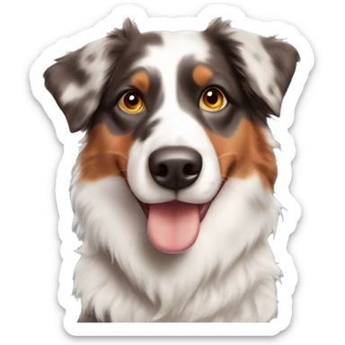 Red Merle Australian shepherd  sticker
