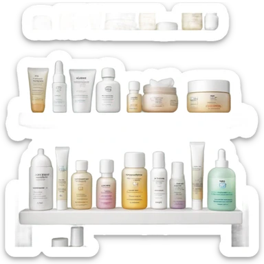 Skincare products sticker