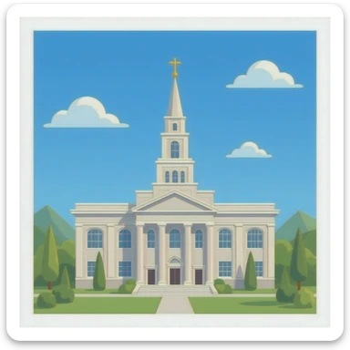 Salt Lake City LDS temple sticker