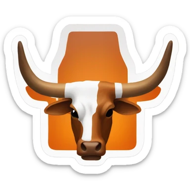 Texas Longhorns logo sticker