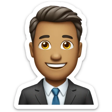 happy businessman sticker