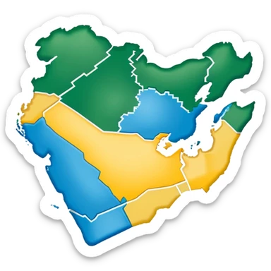 Saudi Arabia Map sticker