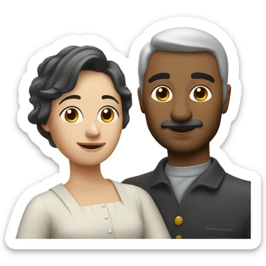 Vrouw met armen in de mauwen sticker