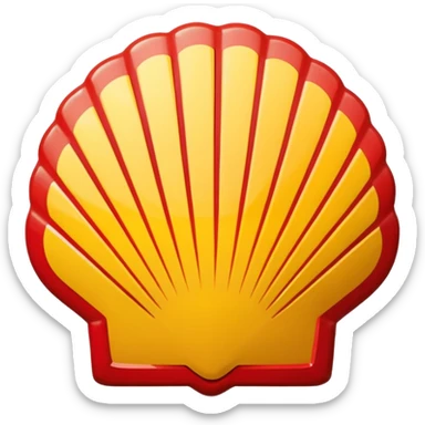 Shell logo gasoline sticker