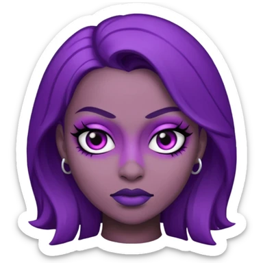 Baddie,Hot Purple sticker