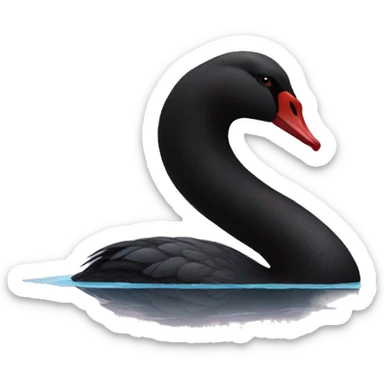 black swan sticker