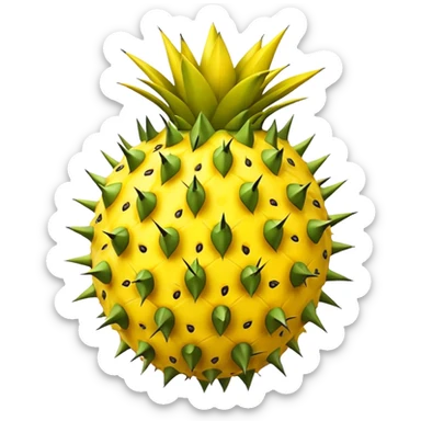 pitahaya  yellow fruit sticker