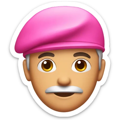 soldier with pink beret sticker