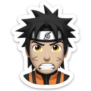 Naruto rage sticker