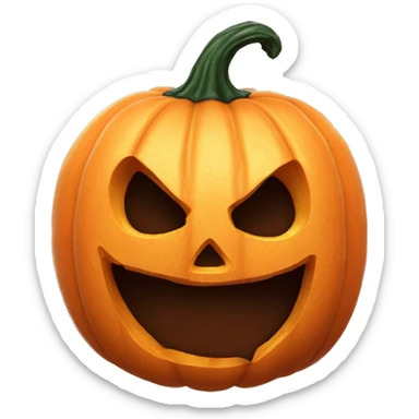 nasty jack o lantern  sticker