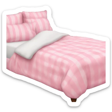 Pink bed  sticker