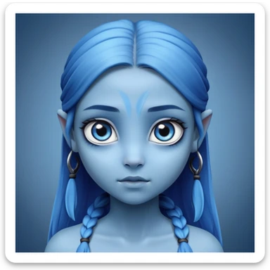 the girl of the film avatar sticker