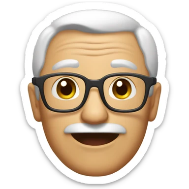 grandpa laugjing sticker