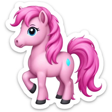 Pink pony club sticker