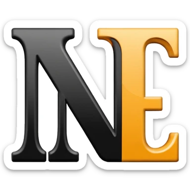 Letters PNP in a classy modern font sticker