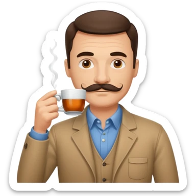 Çay içen baba sticker