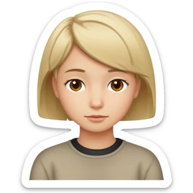 Emoji timide sticker