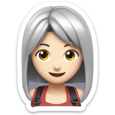 Tifa doing a wink of the eye sticker