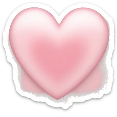 Light pink heart sticker