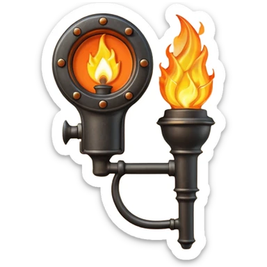 Wall Mounted Torch sticker