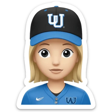 3d rendering isolated, black blue NCAA '47 Clean Up Adjustable Hat, One Size Fits All sticker