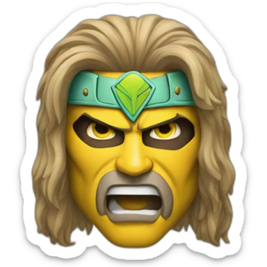 The ultimate warrior sticker