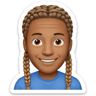 braids ios emoji male sticker