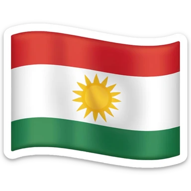 Kurdistan flag sticker