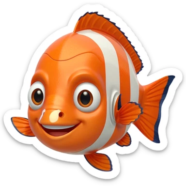 nemo fish, front view sticker