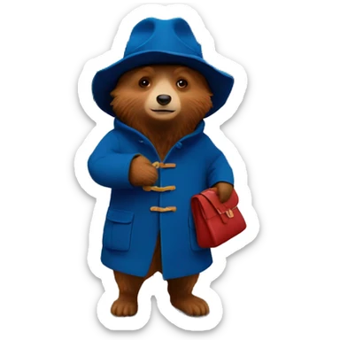 Paddington in the Red Square sticker