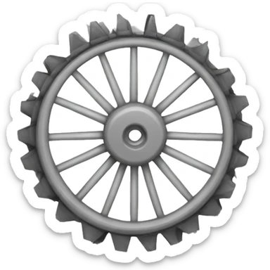 Wire wheel with white wall sticker