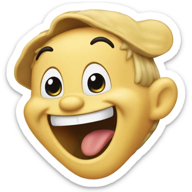 monterey jack from rescue rangers, laughing sticker