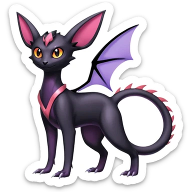 Salandit-Noivern-Umbreon-Espeon-Hybrid (Full body) sticker