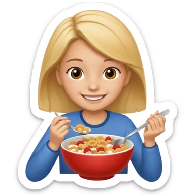 Girl eating out lap sticker