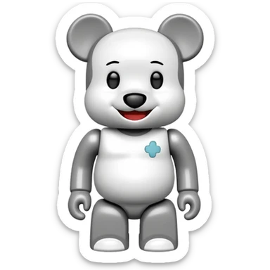 joy emoji bearbrick sticker