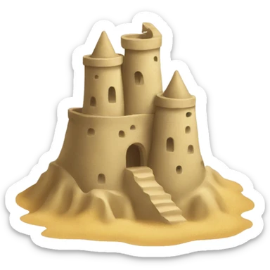 sandcastle sticker